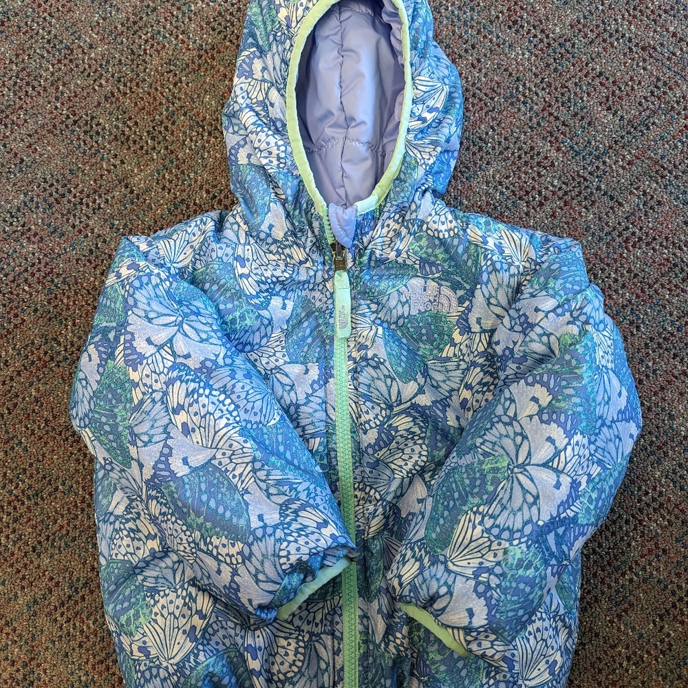 Reversible The North Face Puffer Jacket Size 3t